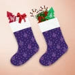 Christmas With Cactus Pink Stars And White Snowflakes Christmas Stocking