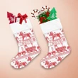 Pixel Knitted Pattern With Gravy Train Gifts Hearts Rocking Pony Horse Christmas Stocking