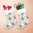 Theme Christmas Happiness Penguins With Soup And Snowflakes Christmas Stocking