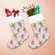 Christmas With Cute Cactus And Pastel Pink Background Christmas Stocking