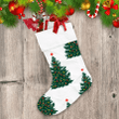 Christmas Tree Silhouette With Colorful Toys Christmas Stocking