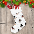 Christmas Cute Snowman Heads With Hat Christmas Stocking Christmas Gift