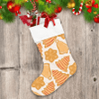 Tasty Xmas Foods With Different Cookies Pattern Christmas Stocking