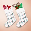 Christmas Happy Snowman In Scarf Mitten And Hat Christmas Stocking
