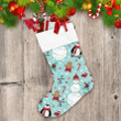 Christmas Snowman Penguin Elf Lollipop And Sock Christmas Stocking