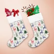 Christmas Winter With Deer Tree And Leaf Christmas Stocking