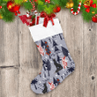 Christmas Wolf And Fox In The Mysterious Forest Christmas Stocking