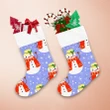 Christmas Lovely Snowman In Hat And Scarf Christmas Stocking Christmas Gift