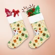 Christmas Snowman Toys Candy And Holly Berry Christmas Stocking