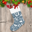 Winter Snow Bears Mountains And Trees Christmas Stocking