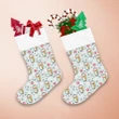 Snowflake Xmas Cute Penguin With Earmuffs And Scarf Christmas Stocking