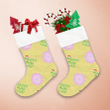 Christmas New Year With Cactus And Pink Flowers Christmas Stocking