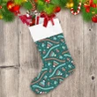 Christmas Hats Scarves Mittens And Snowflakes Christmas Stocking