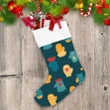 Multicolored Gloves And Woolen Mittens On Dark Background Christmas Stocking