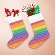 Christmas With Rainbow Knitted Flag Lgbt Christmas Stocking