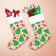 Cute Christmas Trees Gingerbread And Candy Canes Christmas Stocking