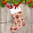 Theme Christmas With Teddy Bears Cups And Spices Christmas Stocking