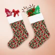 Military Camouflage Abstract Christmas Green And Red Christmas Stocking