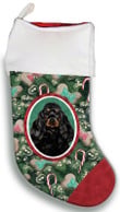 Brilliant Cocker Spaniel Christmas Stocking Christmas Gift Red And Green Tree Candy Cane