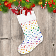 Christmas With Watercolor Rainbow Winter Snow Christmas Stocking