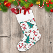 Christmas With Horse Santa Claus And Tree Cartoon Style Christmas Stocking Christmas Gift