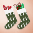Lovely Christmas Snowman On Green Background Christmas Stocking