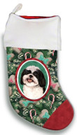 Awesome Shih Tzu Christmas Stocking Christmas Gift Red And Green Tree Candy Cane