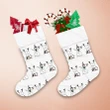 Christmas Funny Snowman In Hat And Scarf With Birds Christmas Stocking