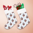 Bulldog In Hat With Snowflakes For Merry Christmas Christmas Stocking Christmas Gift