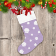 Pastel Purple And White Cupcake And Muffin Pattern Christmas Stocking