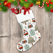 Christmas With Penguin Owl And Present Christmas Stocking