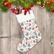 Christmas Socks With Drawn Skates Hats And Mittens Christmas Stocking