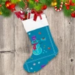 Christmas Snowman With Letter And Pine Tree Christmas Stocking