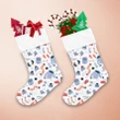 Colored Winter Clothes And Other Stuff Pattern Christmas Stocking