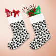 Black And White Gnomes Santas Cap With Snowflakes Pattern Christmas Stocking