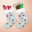 Christmas Items Gifts Santa's Sleigh Snowman Bells And Mittens Christmas Stocking
