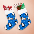 Christmas Baby Cute Penguins And Ice Snowflakes Christmas Stocking