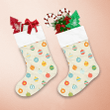 Different Vintage Style Pattern Ball With Stripe Star Snowflake Christmas Stocking