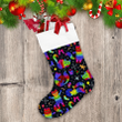 Christmas With Bright Cats And Toys Christmas Stocking