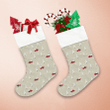 Winter Icing Christmas Tree With Red Trucks Pattern Christmas Stocking
