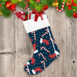 Red And White Christmas And Candy Cane Christmas Stocking