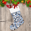 Military Camouflage Trees Under The Snow Christmas Stocking