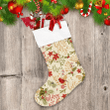 Lively Garden Merry And Bright Holly Jolly Berries Cardinal Birds Christmas Stocking