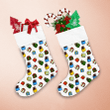 Mini Gift Boxes Colorful Hand Drawn Doodle Pattern Christmas Stocking