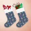 Christmas Winter Deer In Hats And Scarves Christmas Stocking