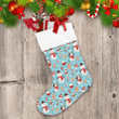Snowmen Glove And Christmas Gingerbread Christmas Stocking