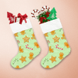Christmas Gingerbread Star Biscuit And Candies Christmas Stocking