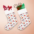 Pattern With Christmas Gnomes Snowflakes And Gifts On White Background Christmas Stocking