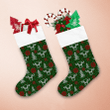 Knitted Christmas And New Year In Cow Christmas Stocking