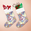 Playful Gnomes Cartoon Style With Headphones And Tapes Christmas Stocking
